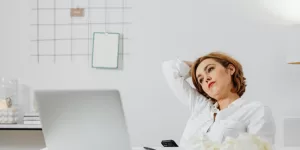 A person practicing deep breathing, a key Overthinking Control Technique For Beginners.