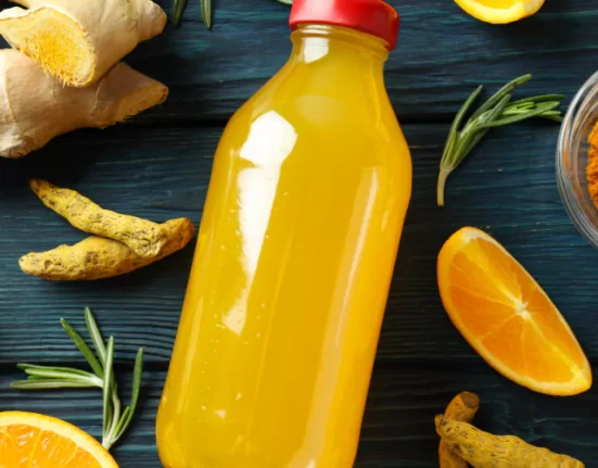 Turmeric (Haldi), Ginger (Adrak), and Lemon, essential ingredients for Immunity Boosting Indian Home Remedies.