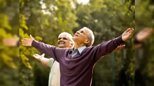 Infographic illustrating the 5 habits (Gratitude, Kindness, Savouring, Flow, Exercise).