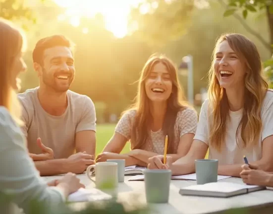 A brain diagram showing areas of pleasure and positivity, representing the Science of Happiness Habits.