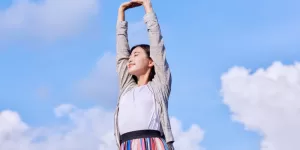 A visualization of a flexible spine and open hips after the Full Body Stretching Routine.